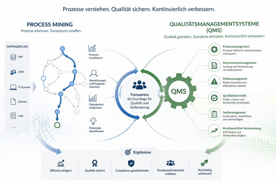 Bildquelle: chatgpt.com, Schlüter, 29.04.2026, Thema Process Mining und Qualitätsmanagementsysteme